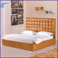 Modern Popular High Headboard PU Leather Bed With Crystals